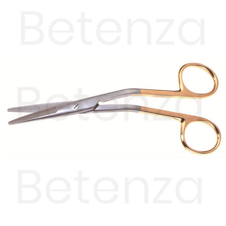 Cottle Onyx Scissors, 6-1.4 in (16cm), Angled