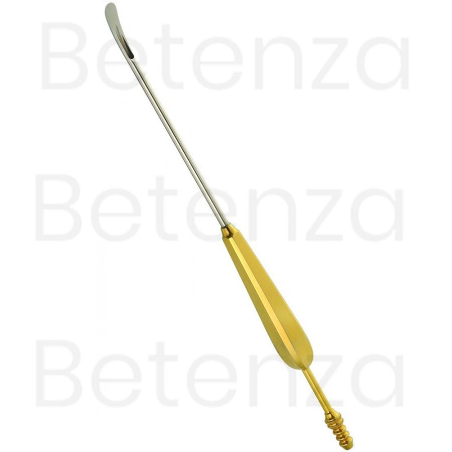 Scalp Suction Elevator, 24cm 7mm Wide Tip, Slightly Curved