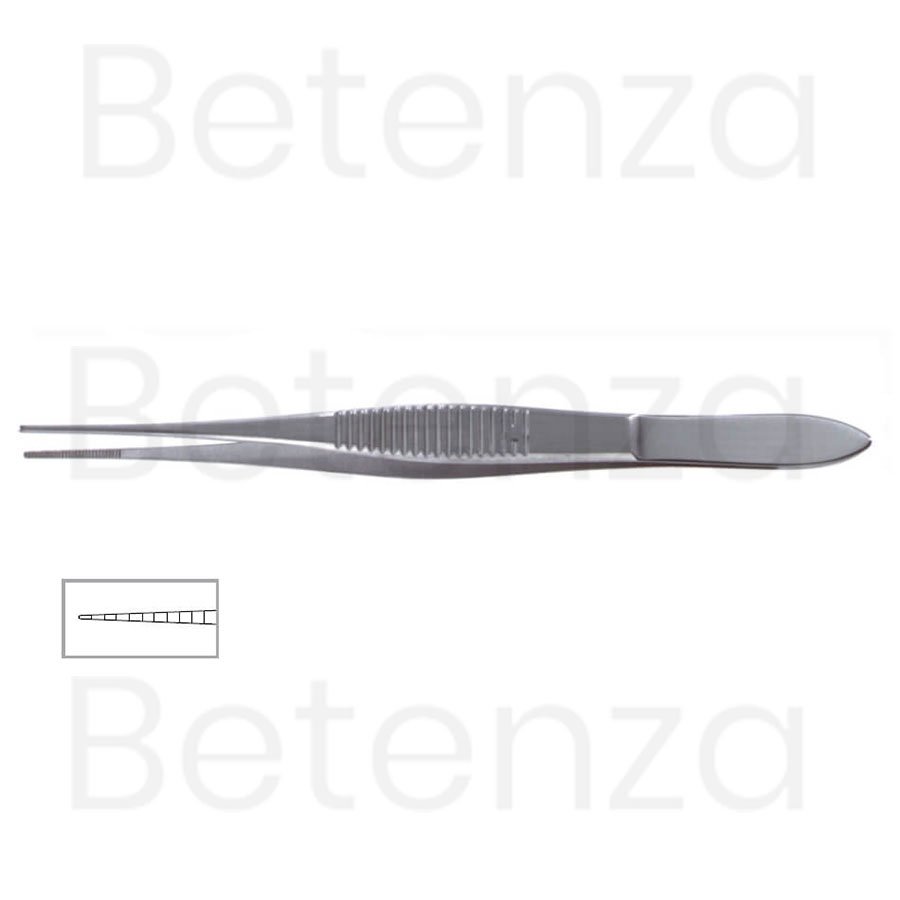 Iris Dressing Forceps, 4 in (10cm)