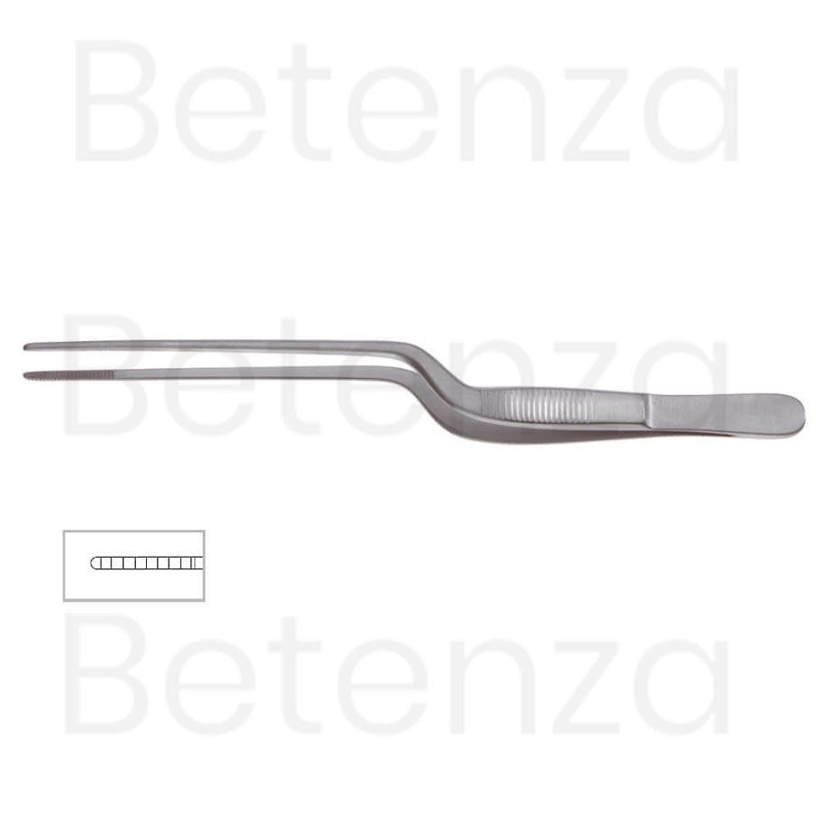 Lucae Dressing Forceps, 5.5 in (14cm), Serrated Jaw